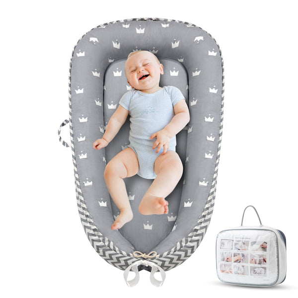 Baby Lounger for Soft & Breathable Portable Baby Nest Cover for Baby 0-24 Infant Lounger Co Sleeping for Baby Gifts Gifts